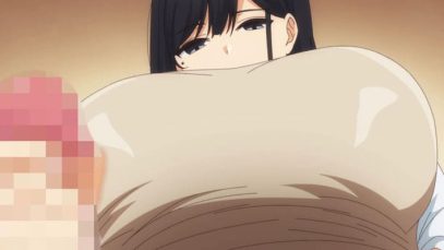 【エロアニメ】姉に命じられた禁欲を破る訪問者…無表情な爆乳JKななみが「仕方ないですね」と溜息つき手コキ奉仕。理性が崩壊しパンツ越し挿入へ。