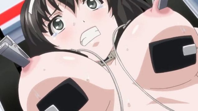 【エロアニメ】委員長の仇を幼馴染で晴らす感電プレイ！全裸で椅子に座らされてベルトで拘束され全身に無数の電極を取り付けて両穴に流れる電流の嵐！