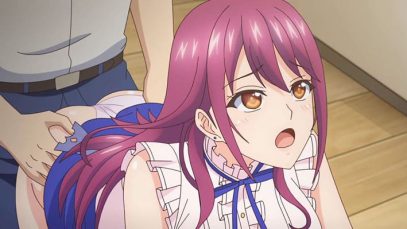 【エロアニメ】「そのままぁ！」無表情で僕の股間を扱く天然クール巨乳教師が、限界を超えたピストンに能面を崩壊させアクメする。