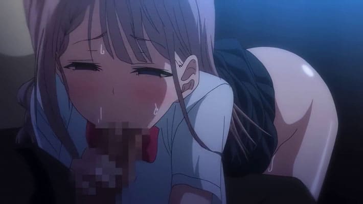 【エロアニメ】移動中の車内でサングラスの強面男に強要されるご奉仕フェラ…抵抗できない弱みを突かれ涙目で亀頭をしゃぶり尽くす人気アイドルの裏垢流出映像集。