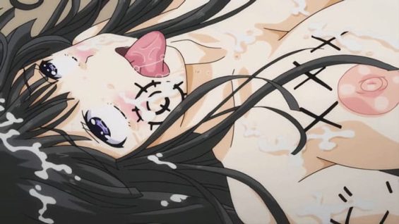 【エロアニメ】チンポにイタズラ書きして男子を追い出すビッチJK委員長に快楽お灸！依存症の姉と組んで従妹を拘束調教したらメス豚覚醒した。