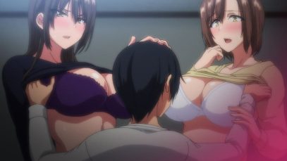 巨乳が2人いないと勃起しない夫のために友達を連れてきた妻 ＃1 p-1