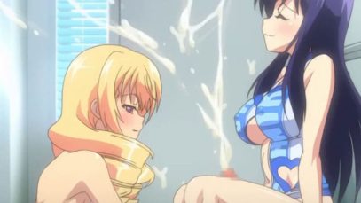 【エロアニメ】読モ女王にバレた天然お嬢様の巨根ふたなり！初めてのしごきで快感に目覚め手コキで初射精！前代未聞のちんぽアイドル誕生！？