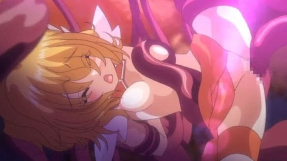 【エロアニメ】呪われたアプリで魔法少女に変身した美少女たちが異形の触手に拘束され全身を這いずり回られ犯される！堕天使の罠で快楽堕ちする凌辱洗礼の悲劇。
