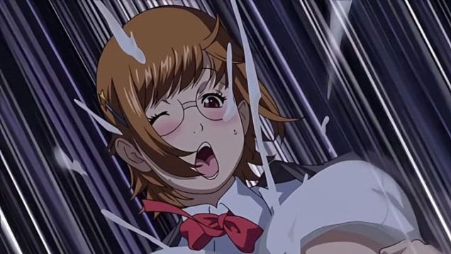 【エロアニメ】星空デートで理性崩壊！清楚に見えて中身はケダモノな爆乳転校生が暗闇のプラネタリウムで大胆すぎるパイズリで即発射！