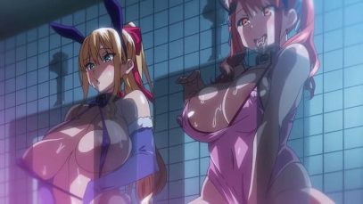 【エロアニメ】「早く終わらせた方にはご褒美♪」弟専用メスペットに堕ちた姉妹が首輪付きスク水×バニー姿で男子トイレ連行され立ち小便晒すとかw