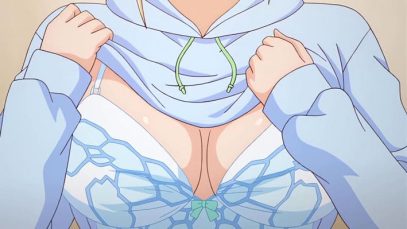 【エロアニメ】離婚して娘と二人暮らしのパパ活男を偶然目撃した地味系巨乳の親友が押しかけ「シテくれませんか？」と服をたくし上げ誘惑してきた！
