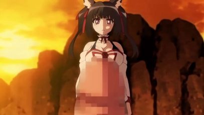 【エロアニメ】爆乳お嬢様レイヤーの妄想暴走！コスプレした瞬間アニメ世界へ強制転送され変態店長のイチモツで異世界デビュー戦！