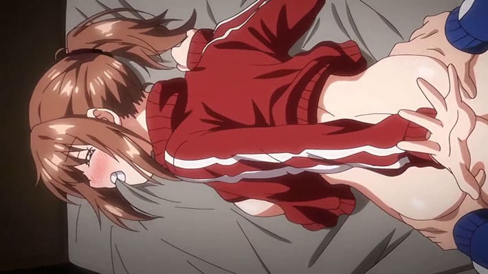 【エロアニメ】声を出したらバレちゃう！修学旅行の旅館で押し入れに隠れた男女が密着状態で理性崩壊！そのまま初SEXで結ばれた青春の1ページ。