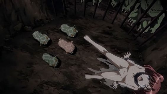 【エロアニメ】変異種ゴブリンに子宮を蹂躙され処女を失った魔女は屈辱の果てにやがて異種を宿す聖なる母胎へとその身を変貌させていく。