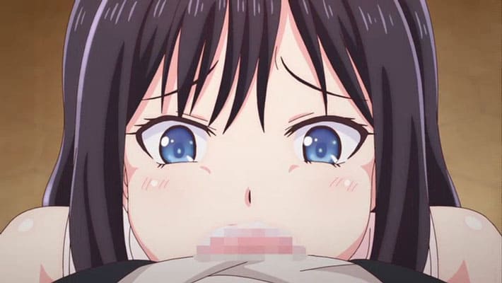 【エロアニメ】(こぼしたら汚しちゃう!)義母が教壇に立つ学園で授業中も濡れた視線を送り続ける息子棒が放課後のトイレ個室で暴発!
